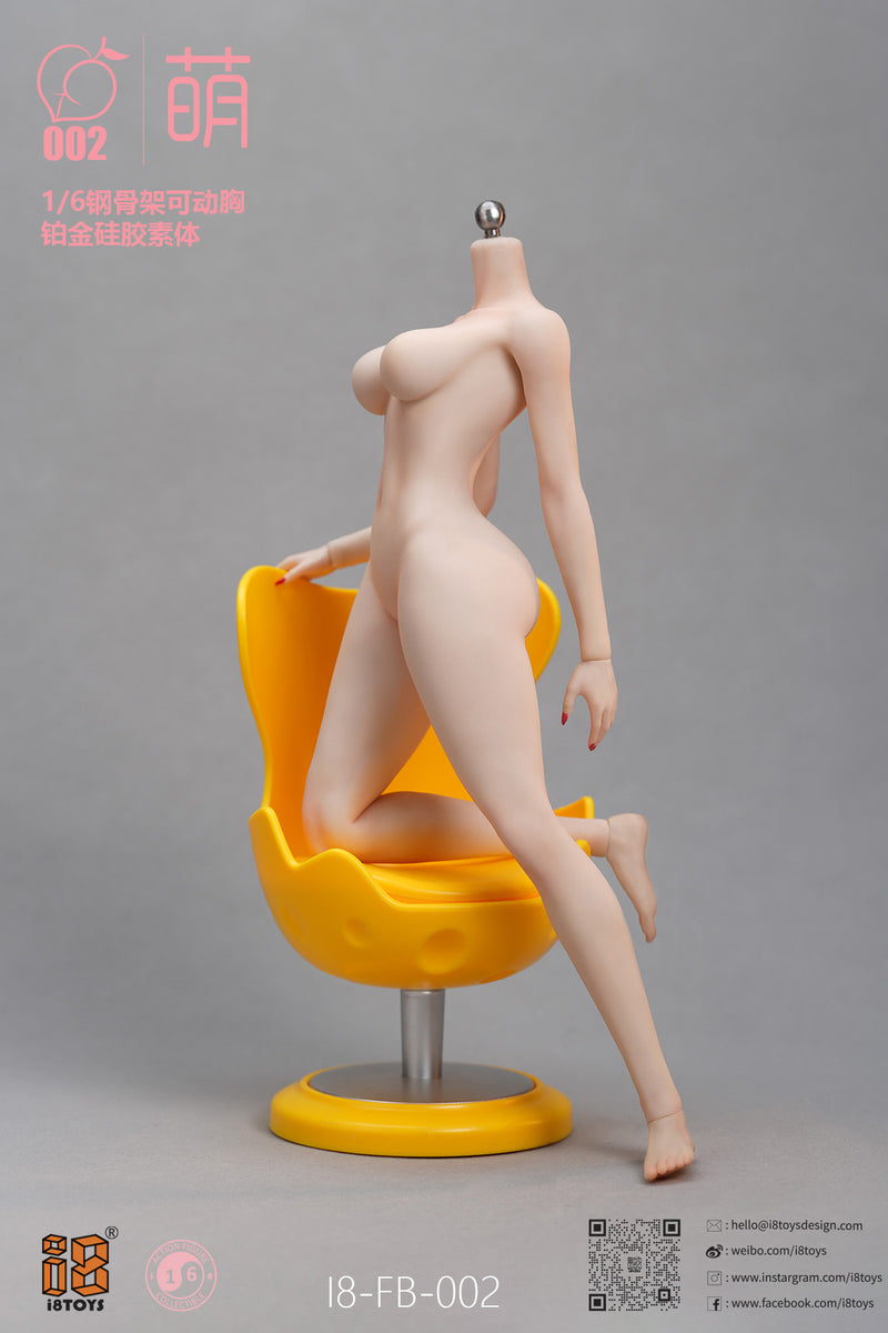MENG SERIES I8TOYS 1/6 SCALE SEAMLESS ACTIONAL FEMALE BODY I8-FB-002-A (ARTICULATED BREAST VER.)