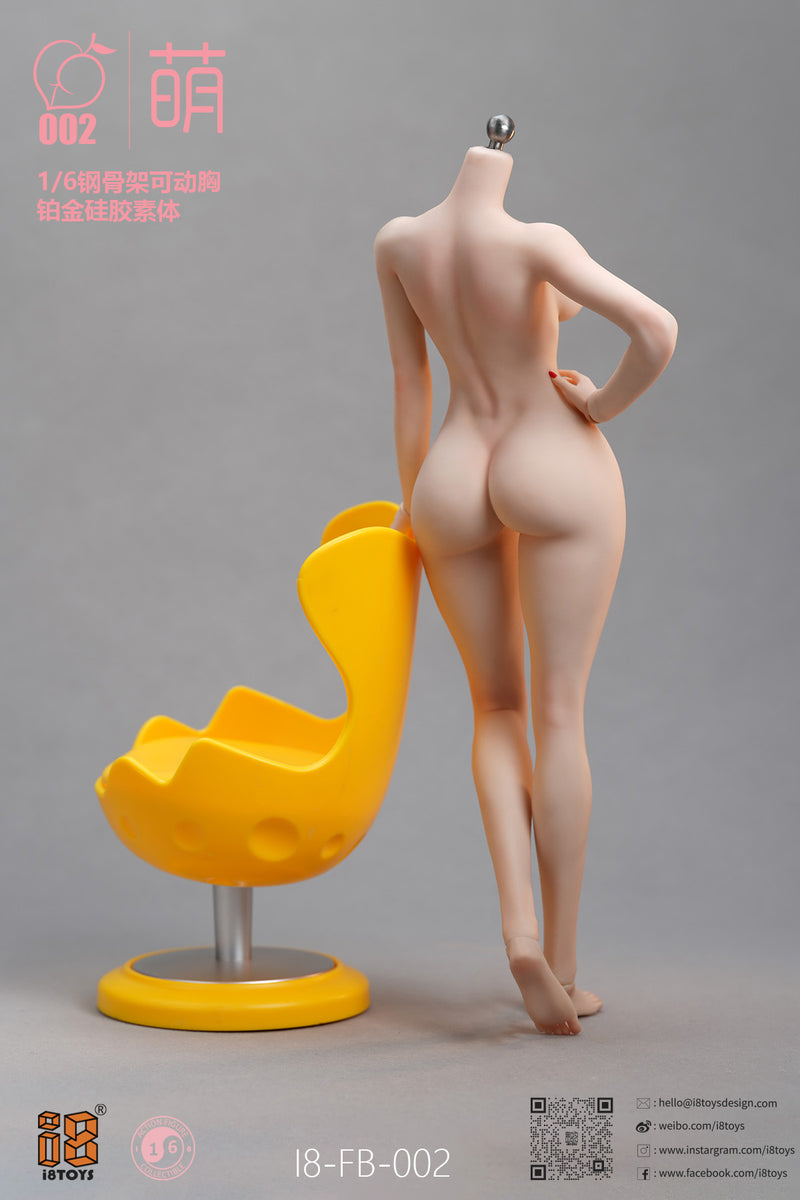 MENG SERIES I8TOYS 1/6 SCALE SEAMLESS ACTIONAL FEMALE BODY I8-FB-002-A (ARTICULATED BREAST VER.)