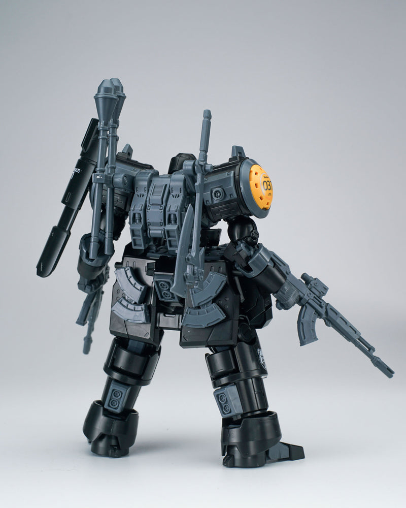 ULTRA ACTION TROOPER SERIES SHEIK MAINLAND ZAROV M1 1/144 SCALE PLASTIC MODEL KIT (METALLIC BLACK)