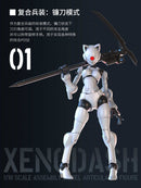 3 MIN PROJECT SHEIK MAINLAND XENODASH 1/18 SCALE PLASTIC MODEL KIT (WHITE)