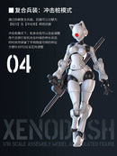 3 MIN PROJECT SHEIK MAINLAND XENODASH 1/18 SCALE PLASTIC MODEL KIT (WHITE)