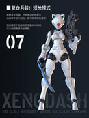 3 MIN PROJECT SHEIK MAINLAND XENODASH 1/18 SCALE PLASTIC MODEL KIT (WHITE)