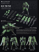 3 MIN PROJECT SHEIK MAINLAND SNIPING TYPE FENRIR 1/18 SCALE PLASTIC MODEL KIT (GREEN)