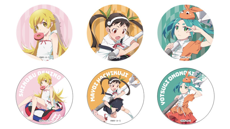 Monogatari TSUKINAGI Series x Darts Trading Can Badge