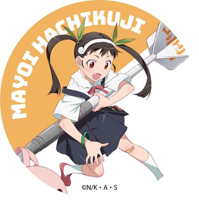 Monogatari TSUKINAGI Series x Darts Trading Can Badge