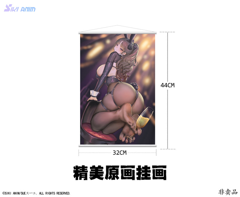 illustrated by Sue SIKI ANIM CHAMPAGNE AND BUNNY GIRL ROSE 1/6 SCALE FIGURE (WHITE STOCKINGS) DELUXE EDITION