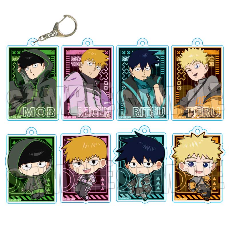 Mob Psycho 100 III Bell House Trading Acrylic Key Chain Cyberpunk Ver.