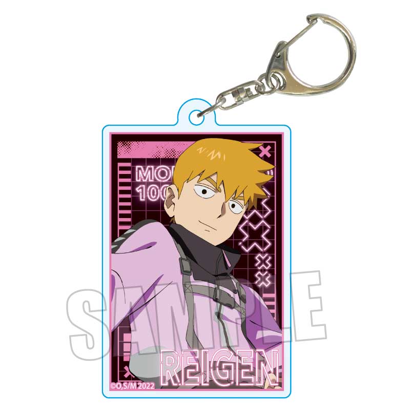 Mob Psycho 100 III Bell House Trading Acrylic Key Chain Cyberpunk Ver.