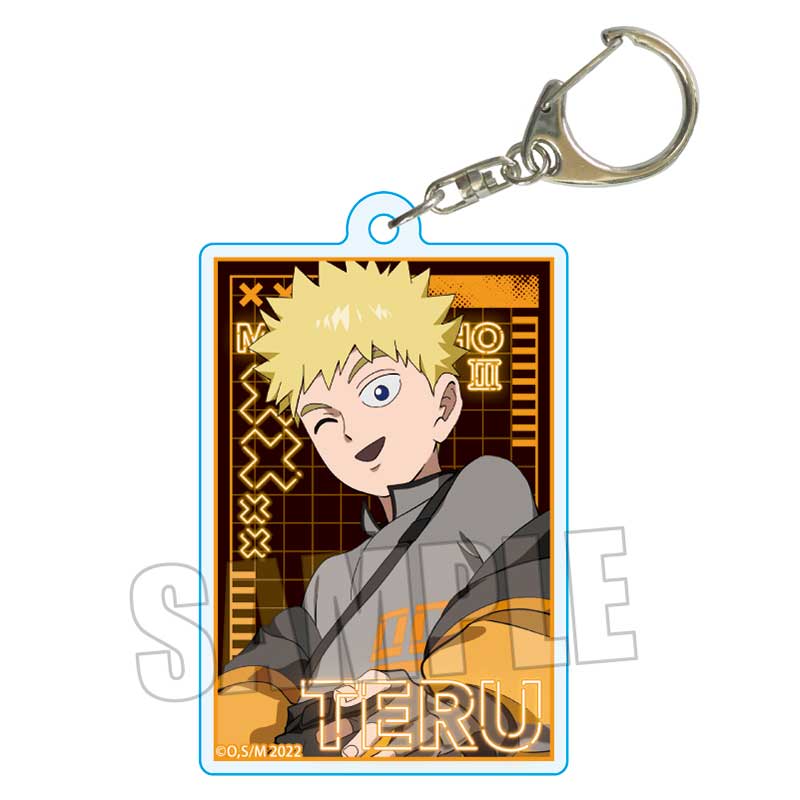 Mob Psycho 100 III Bell House Trading Acrylic Key Chain Cyberpunk Ver.