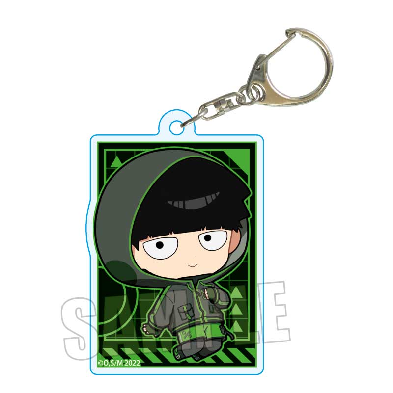 Mob Psycho 100 III Bell House Trading Acrylic Key Chain Cyberpunk Ver.