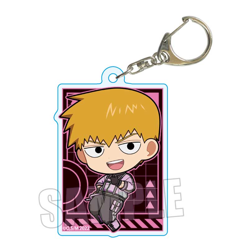 Mob Psycho 100 III Bell House Trading Acrylic Key Chain Cyberpunk Ver.