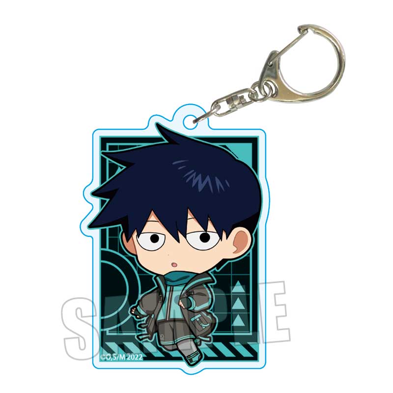 Mob Psycho 100 III Bell House Trading Acrylic Key Chain Cyberpunk Ver.