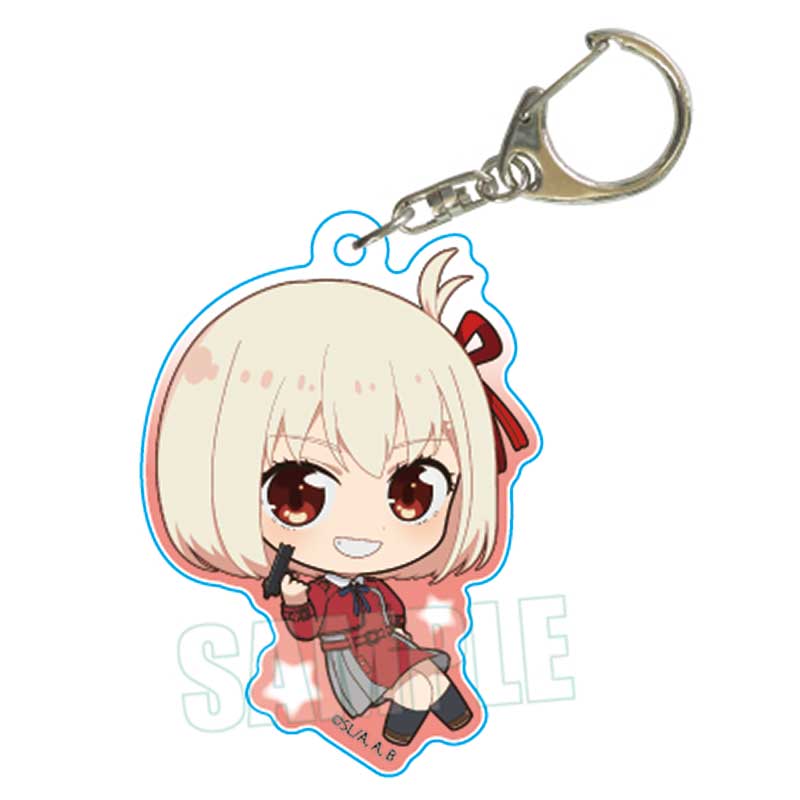 Lycoris Recoil Bell House Pukasshu Acrylic Key Chain (1-7 Selection)