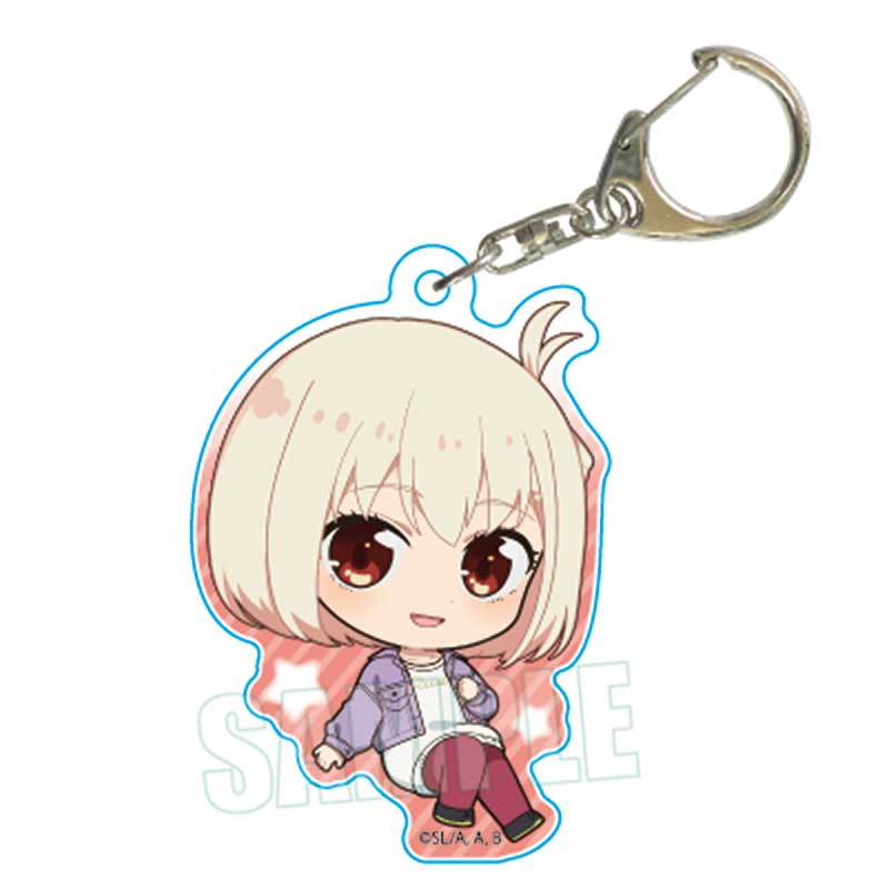 Lycoris Recoil Bell House Pukasshu Acrylic Key Chain (1-7 Selection)