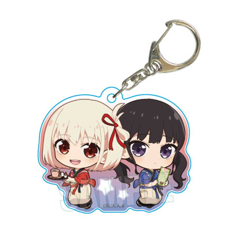 Lycoris Recoil Bell House Pukasshu Acrylic Key Chain (1-7 Selection)