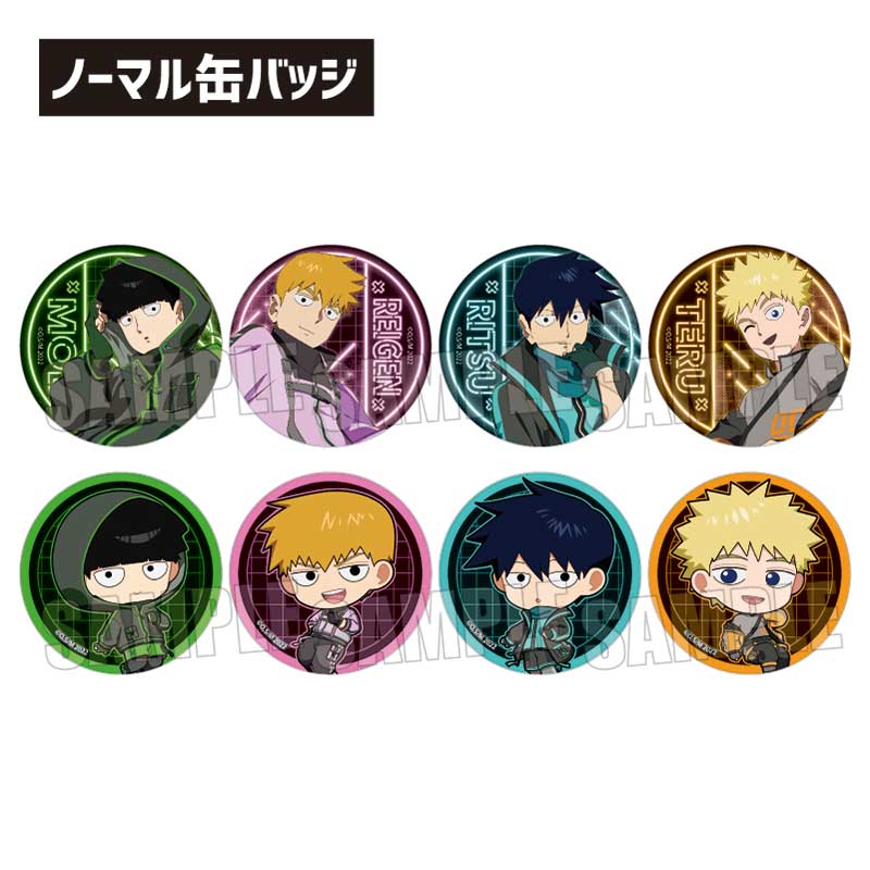 Mob Psycho 100 III Bell House Trading Can Badge Cyberpunk Ver.