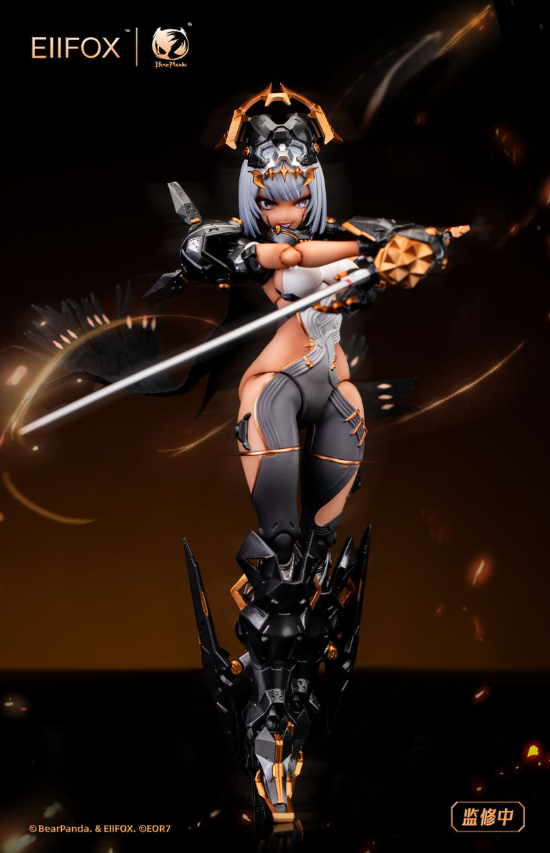 illustrated by EOR7 Bear Panda x Eiifox CROWN OF VENGEANCE 1/12 SCALE ACTION FIGURE