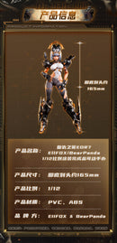 illustrated by EOR7 Bear Panda x Eiifox CROWN OF VENGEANCE 1/12 SCALE ACTION FIGURE