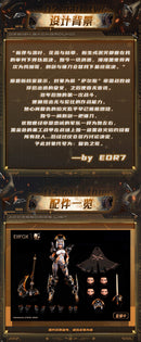 illustrated by EOR7 Bear Panda x Eiifox CROWN OF VENGEANCE 1/12 SCALE ACTION FIGURE