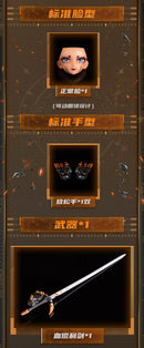 illustrated by EOR7 Bear Panda x Eiifox CROWN OF VENGEANCE 1/12 SCALE ACTION FIGURE