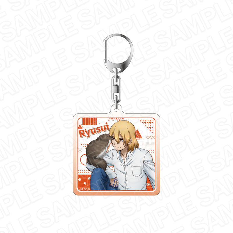 Dr. Stone Contents Seed Acrylic Key Chain Neko to Issho Ver.