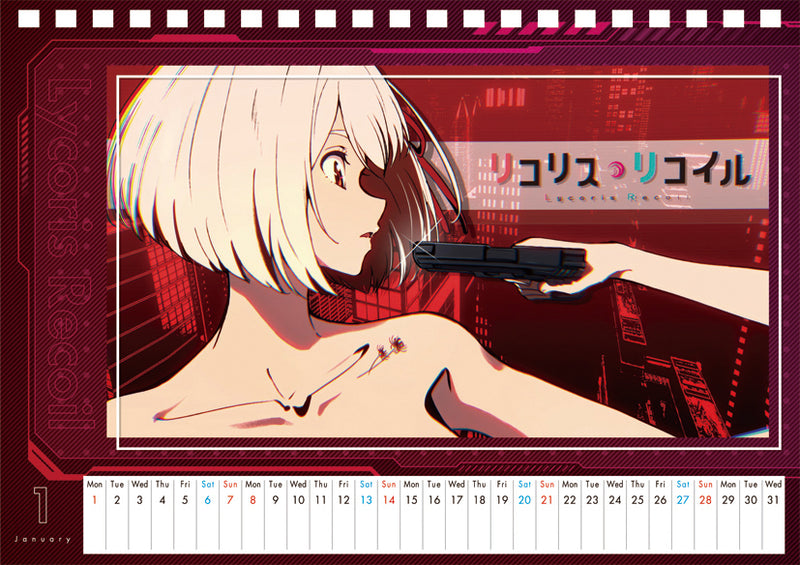 Lycoris Recoil Ensky CL-129 2024 Desktop Calendar