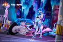 Nuclear Gold Reconstruction bilibili BAINIANJI 22 Speed Slipstream 1/12 Complete Model Action Figure (Motorcycle Set)