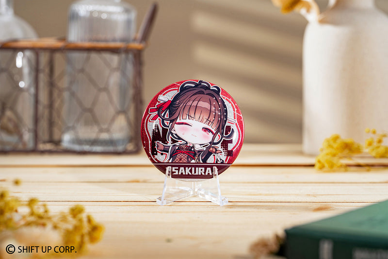 GODDESS OF VICTORY: NIKKE HOBBY SAKURA CHIBI CHARACTER TRADING BUTTON BADGE