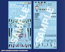 Macross Frontier Aoshima V.F.G. VF-25 General Purpose Decal Set