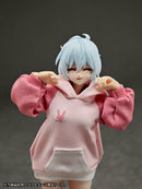 Party Animal Girl Room Wear Alphamax Rabbit Hoodie *This is a cloth outfit for 15-18cm plastic models and dolls.