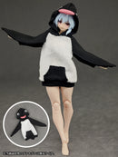 Party Animal Girl Room Wear Alphamax Penguin Hoodie *This is a cloth outfit for 15-18cm plastic models and dolls.