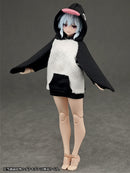 Party Animal Girl Room Wear Alphamax Penguin Hoodie *This is a cloth outfit for 15-18cm plastic models and dolls.