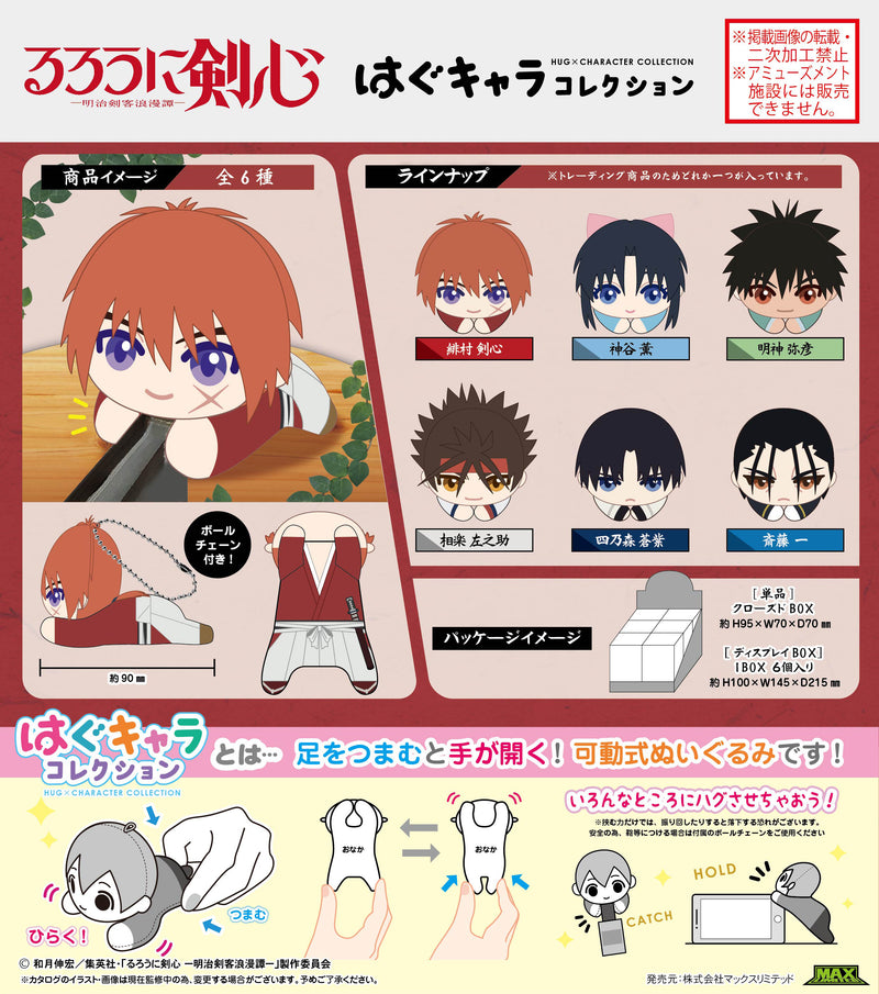 Rurouni Kenshin: Meiji Swordsman Romantic Story Max Limited KS-02 Hug x Character Collection (1 Random)