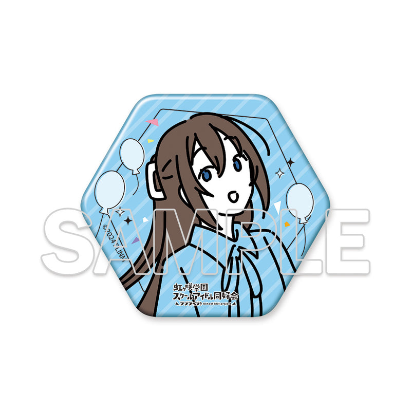 Love Live! Series  KADOKAWA Osanpo wa Kisetsu wo Matotte. Hexagonal Can Badge