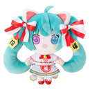 Hatsune Miku x Maneki-neko KADOKAWA Hatsune Miku White Cat Plush Standard Art by Rassu