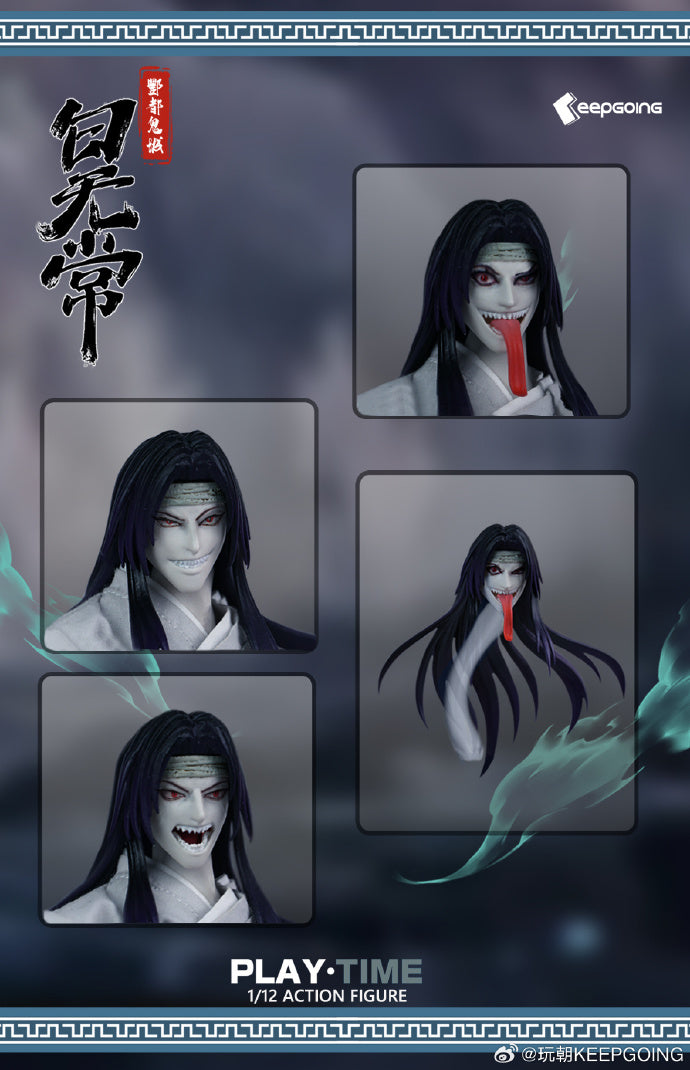 GHOSTS STORIES KEEPGOING STUDIO SERIES FENG DU GHOST TOWN THE WHITE GHOST 1/12 SCALE ACTION FIGURE