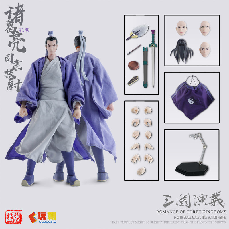 ROMANCE OF THE THREE KINGDOMS KEEPGOING STUDIO ZHUGE LIANG 1/12 SCALE ACTION FIGURE