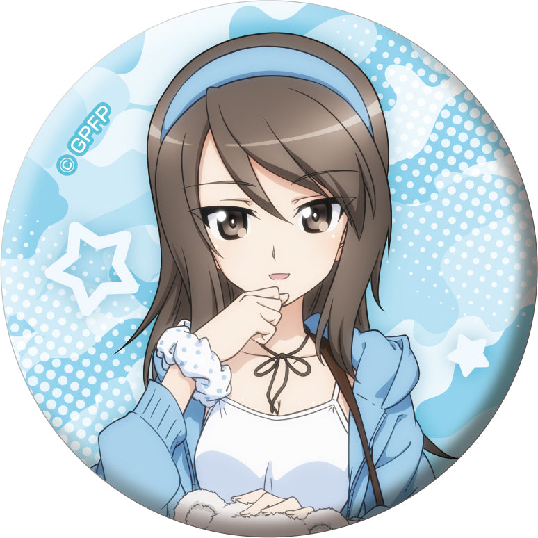 GIRLS und PANZER das Finale Medicos Entertainment Original Illustration Can Badge Collection Room Wear Ver.(1 Random)