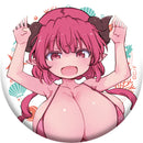 Miss Kobayashi's Dragon Maid  Medicos Entertainment Original Illustration Can Badge Collection Swimwear Ver.(1 Random)