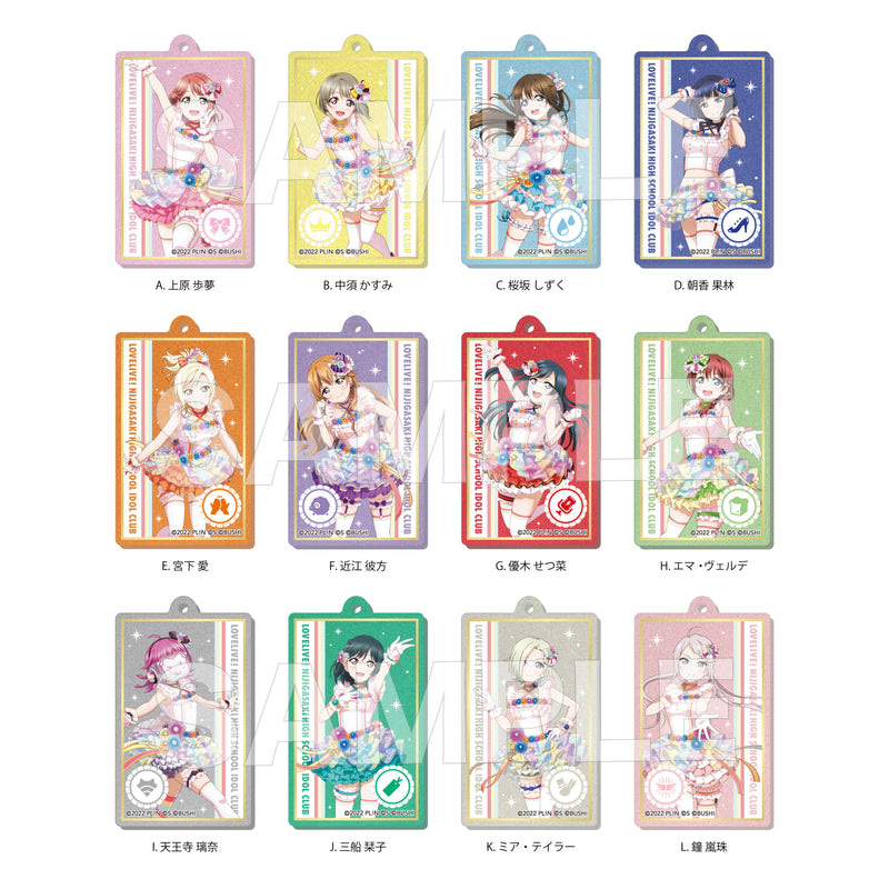 Love Live! Nijigasaki High School Idol Club CS.FRONT Metallic Acrylic Key Chain A
