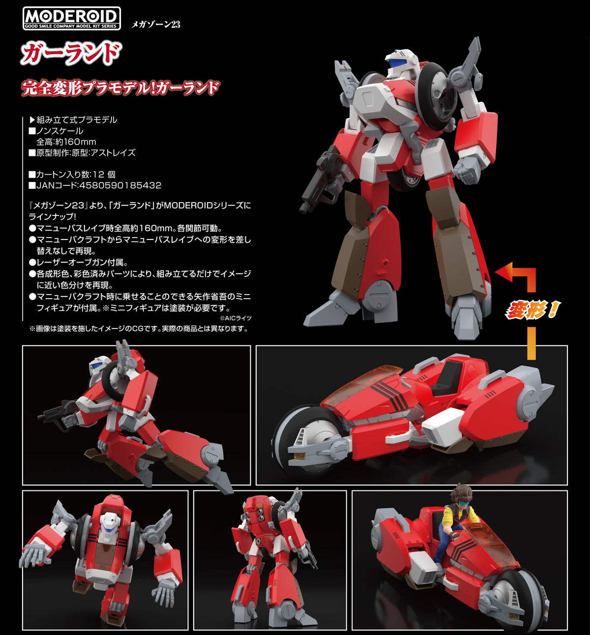 MODEROID GARLAND ガーランド Megazone 23 MODEROID Garland