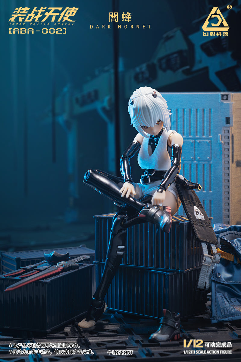 ARMED BATTLE ANGELS SERIES LOSCONT ABA-002 DARK HORNET 1/12 SCALE ACTION FIGURE