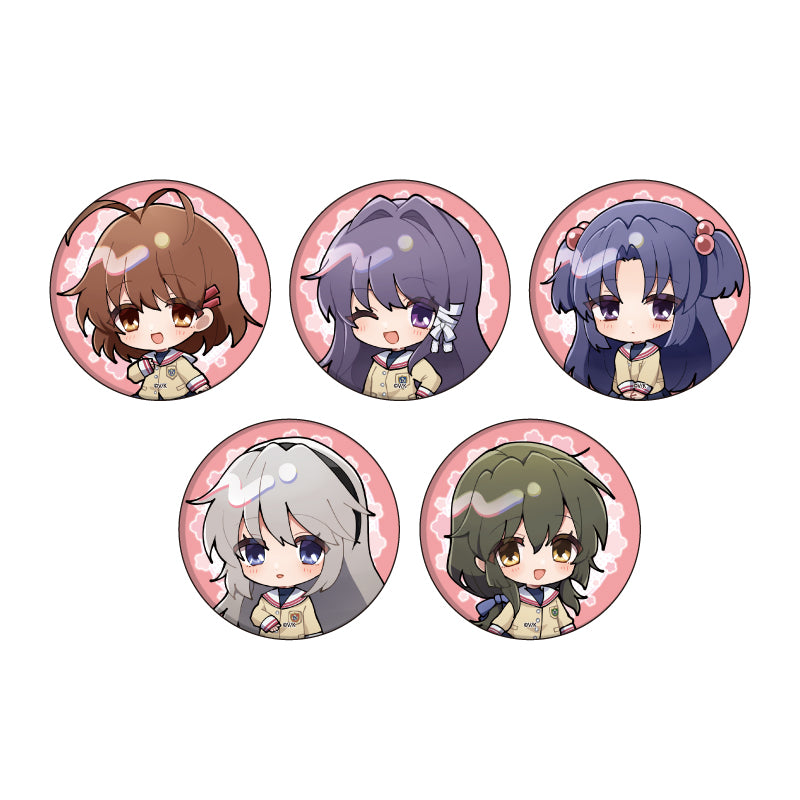 CLANNAD Can Badge 01 Mini Character Illustration