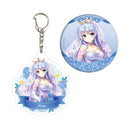 Yoake Mae yori Ruriiro na A3 Acrylic Key Chain & Can Badge Set 01 Feena Fam Earthlight Wedding Dress Ver. (Original Illustration)