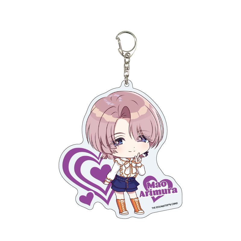 Gakuen Idolmaster A3 Deka Acrylic Key Chain Similar Look Costume Ver. (Mini Character Illustration)