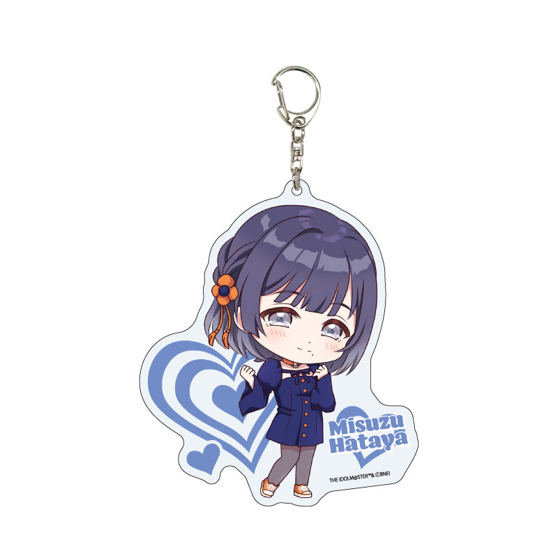 Gakuen Idolmaster A3 Deka Acrylic Key Chain Similar Look Costume Ver. (Mini Character Illustration)