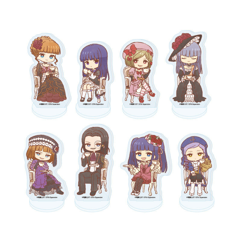 Umineko When They Cry A3 Acrylic Petit Stand 15 Tea Party Ver. (Retro Art Illustration)