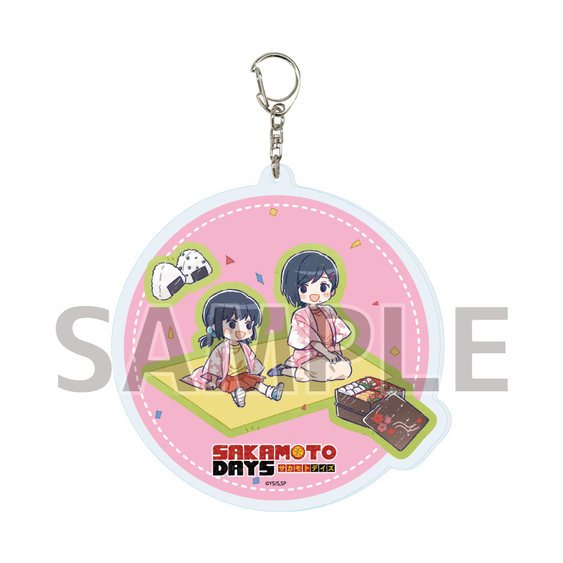 Sakamoto Days A3 Deka Acrylic Key Chain Cherry Blossom Viewing Ver. (Graff Art Illustration)
