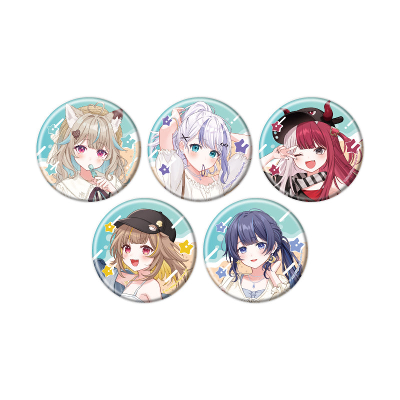 Million Production A3 Can Badge 03 Summer Date Ver. (Original Illustration)