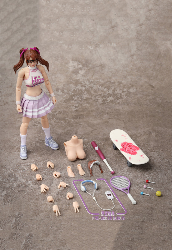CRAZY FIGURE LT005 SPORTY GIRL YOYO 1/12 SCALE ACTION FIGURE
